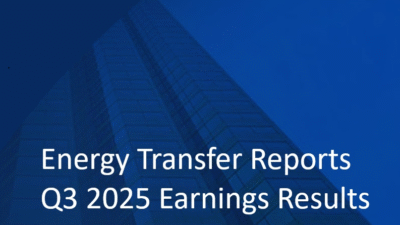Energy Transfer Q3 Earnings Call Highlights Record Volumes, Oracle & Entergy Data Center Contracts